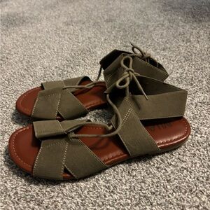 MIA Olive Green Women's Sandals